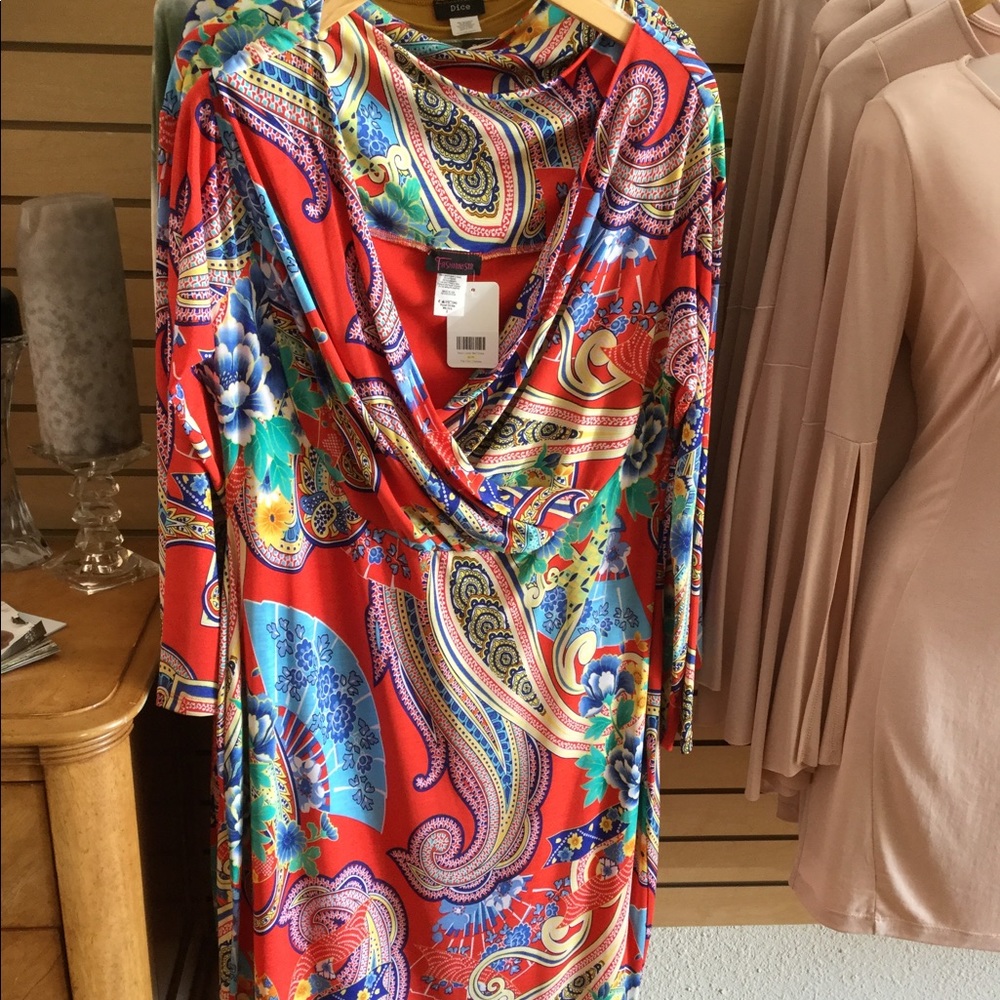Plus Size Multi Color Dress